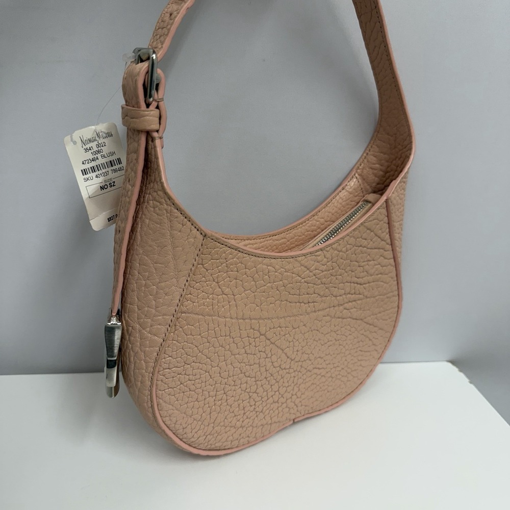 Burberry Leather Small Chess Baguette Shoulder Bag Purse Blush NWT $2190 Dust Ba - Picture 5 of 14